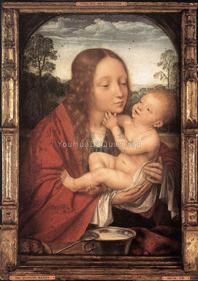 Virgin and Child in a Landscape - 昆汀·马西斯